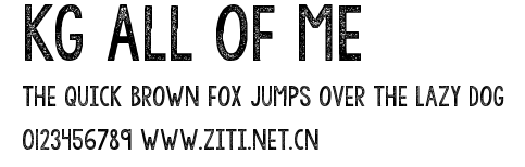 KG All of Me.ttf字體轉換器圖片
