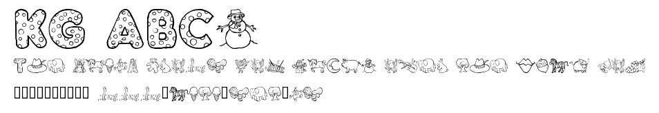 KG ABCs.ttf字體轉換器圖片