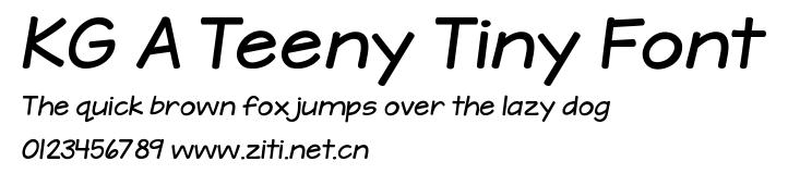 KG A Teeny Tiny Font.ttf字體轉換器圖片