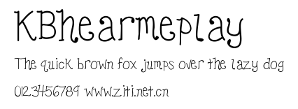 KBhearmeplay.ttf字體轉換器圖片
