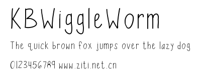 KBWiggleWorm.ttf字體轉換器圖片