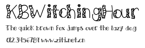 KBWitchingHour.ttf字體轉換器圖片
