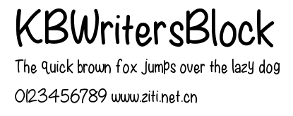 KBWritersBlock.ttf字體轉換器圖片