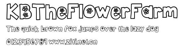 KBTheFlowerFarm.ttf字體轉換器圖片