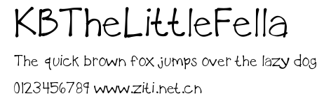 KBTheLittleFella.ttf字體轉換器圖片