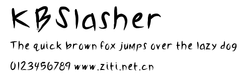 KBSlasher.ttf字體轉換器圖片