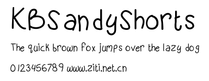 KBSandyShorts.ttf字體轉換器圖片