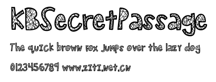 KBSecretPassage.ttf字體轉換器圖片