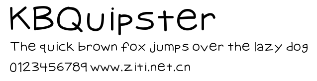 KBQuipster.ttf字體轉換器圖片