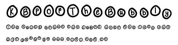 KBPopTheBubbly.ttf字體轉換器圖片