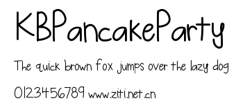 KBPancakeParty.ttf字體轉換器圖片