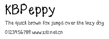 KBPeppy.ttf字體轉換器圖片