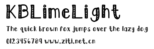 KBLimeLight.ttf字體轉換器圖片