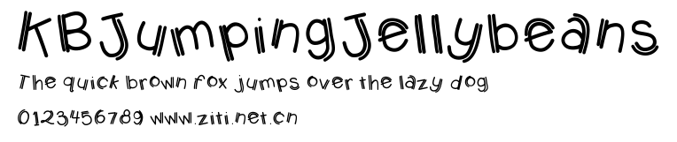 KBJumpingJellybeans.ttf字體轉換器圖片
