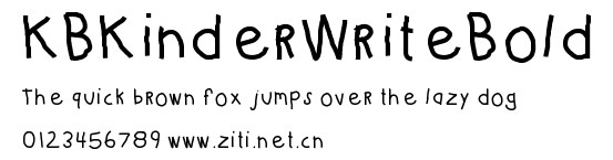 KBKinderWriteBold.ttf字體轉換器圖片