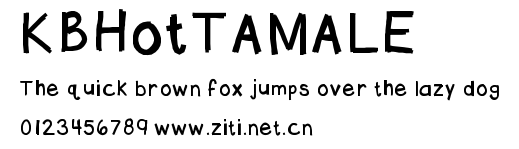 KBHotTAMALE.ttf字體轉換器圖片