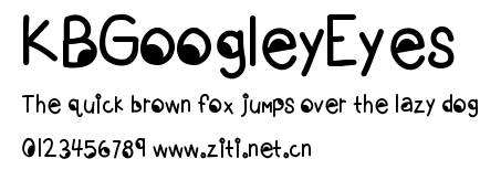 KBGoogleyEyes.ttf字體轉換器圖片
