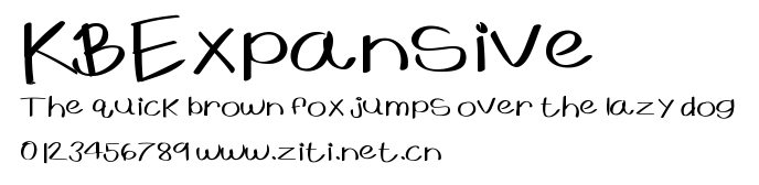 KBExpansive.ttf字體轉換器圖片