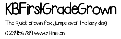KBFirstGradeGrown.ttf字體轉換器圖片