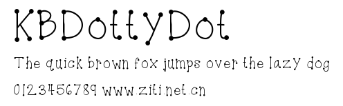KBDottyDot.ttf字體轉換器圖片