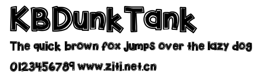 KBDunkTank.ttf字體轉換器圖片