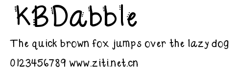 KBDabble.ttf字體轉換器圖片