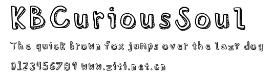 KBCuriousSoul.ttf字體轉換器圖片