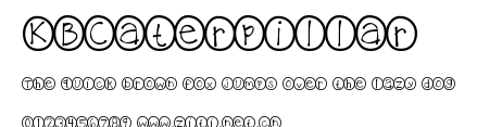 KBCaterpillar.ttf字體轉換器圖片