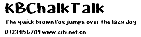 KBChalkTalk.ttf字體轉換器圖片