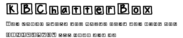 KBChatterBox.ttf字體轉換器圖片