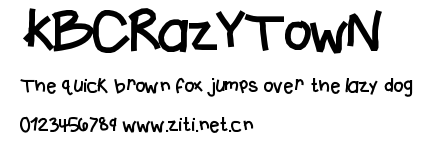 KBCRazYTowN.ttf字體轉換器圖片