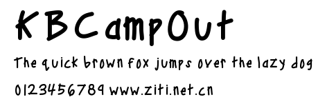 KBCampOut.ttf字體轉換器圖片