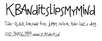 KBAnditslipsmymind.ttf字體轉換器圖片