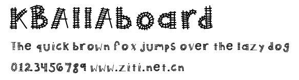 KBAllAboard.ttf字體轉換器圖片