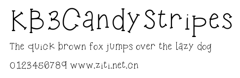 KB3CandyStripes.ttf字體轉換器圖片