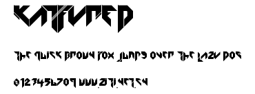 KATFYRED.ttf字體轉換器圖片