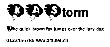 KAStorm.ttf字體轉換器圖片