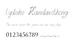 lydeke Handwrithing.ttf字體轉換器圖片