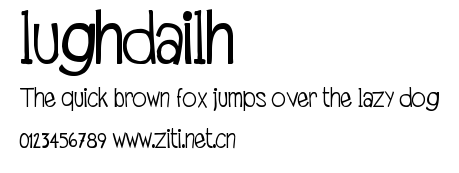 lughdailh.ttf字體轉換器圖片