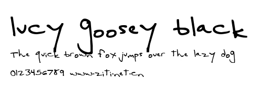 lucy goosey black.ttf字體轉換器圖片