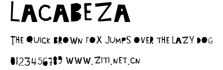 lacabeza.ttf字體轉換器圖片