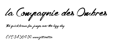 la Compagnie des Ombres.ttf字體轉換器圖片