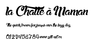 la Chatte à Maman.ttf字體轉換器圖片
