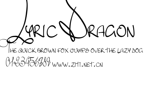Lyric Dragon.ttf字體轉換器圖片