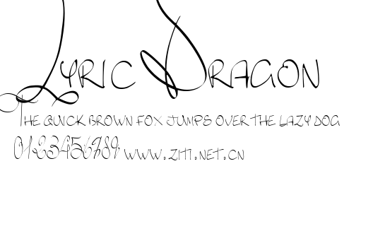 Lyric Dragon.ttf字體轉換器圖片