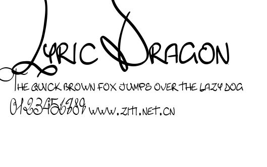 Lyric Dragon.ttf字體轉換器圖片