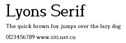 Lyons Serif.ttf字體轉換器圖片
