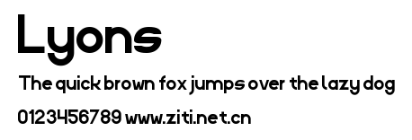 Lyons.ttf字體轉換器圖片