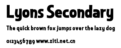Lyons Secondary.ttf字體轉換器圖片