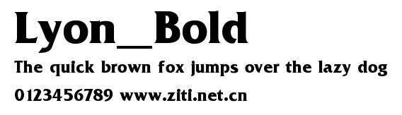 Lyon_Bold.ttf字體轉換器圖片